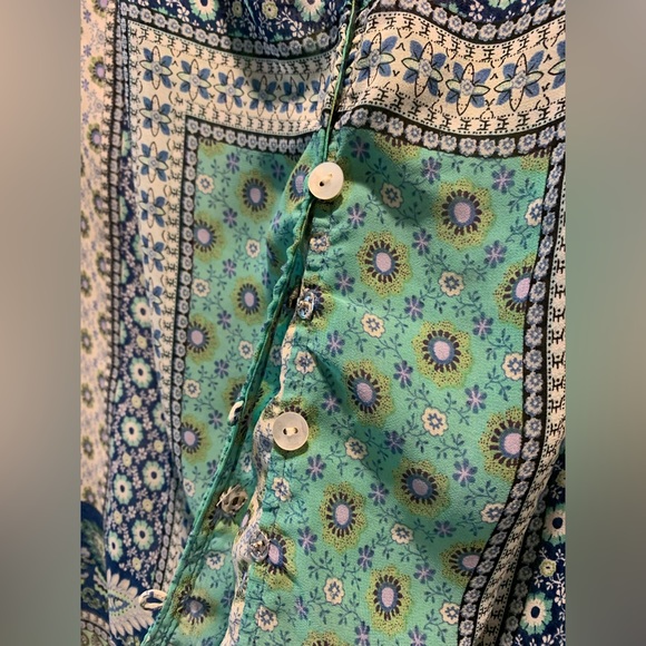 Pre-Owned, Anthropologie Fig and Flower, Paisley Blouse, Size Large, Preowned - Picture 3 of 6